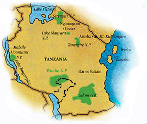 Tanzania map